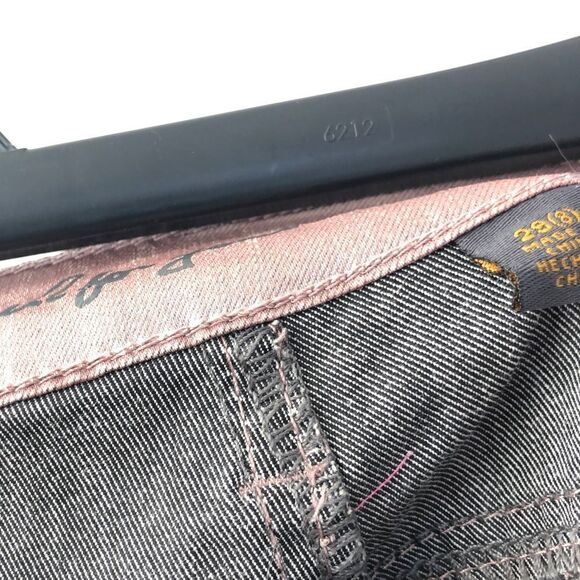 I Jeans by Buffalo Coated Metallic Ankle Zip Low Rise in Pink Silver - Picture 4 of 11